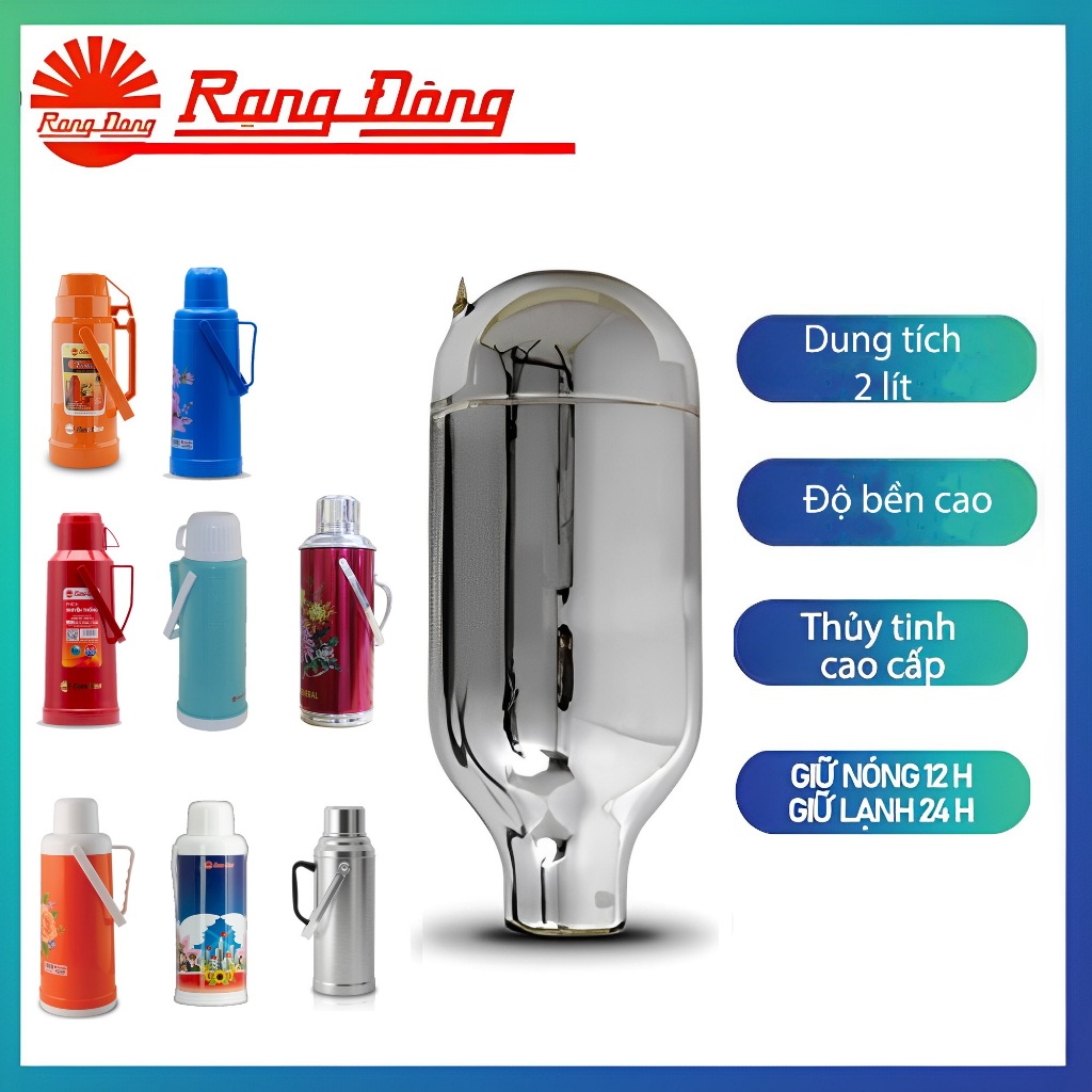 Ruột phích nước 2 LÍT RF-2035 , Ruột bình giữ nhiệt, Ruột bình thủy Rạng Đông CHÍNH HÃNG
