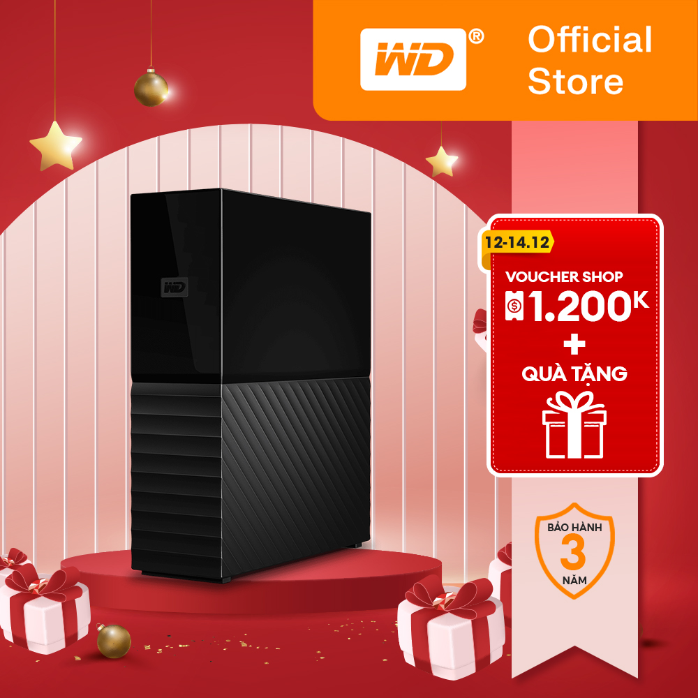 Ổ Cứng Để Bàn WD My Book 4TB/6TB/8TB/12TB/14TB/16TB/18TB 3.5 inch USB Gen 1 Hàng Chính Hãng