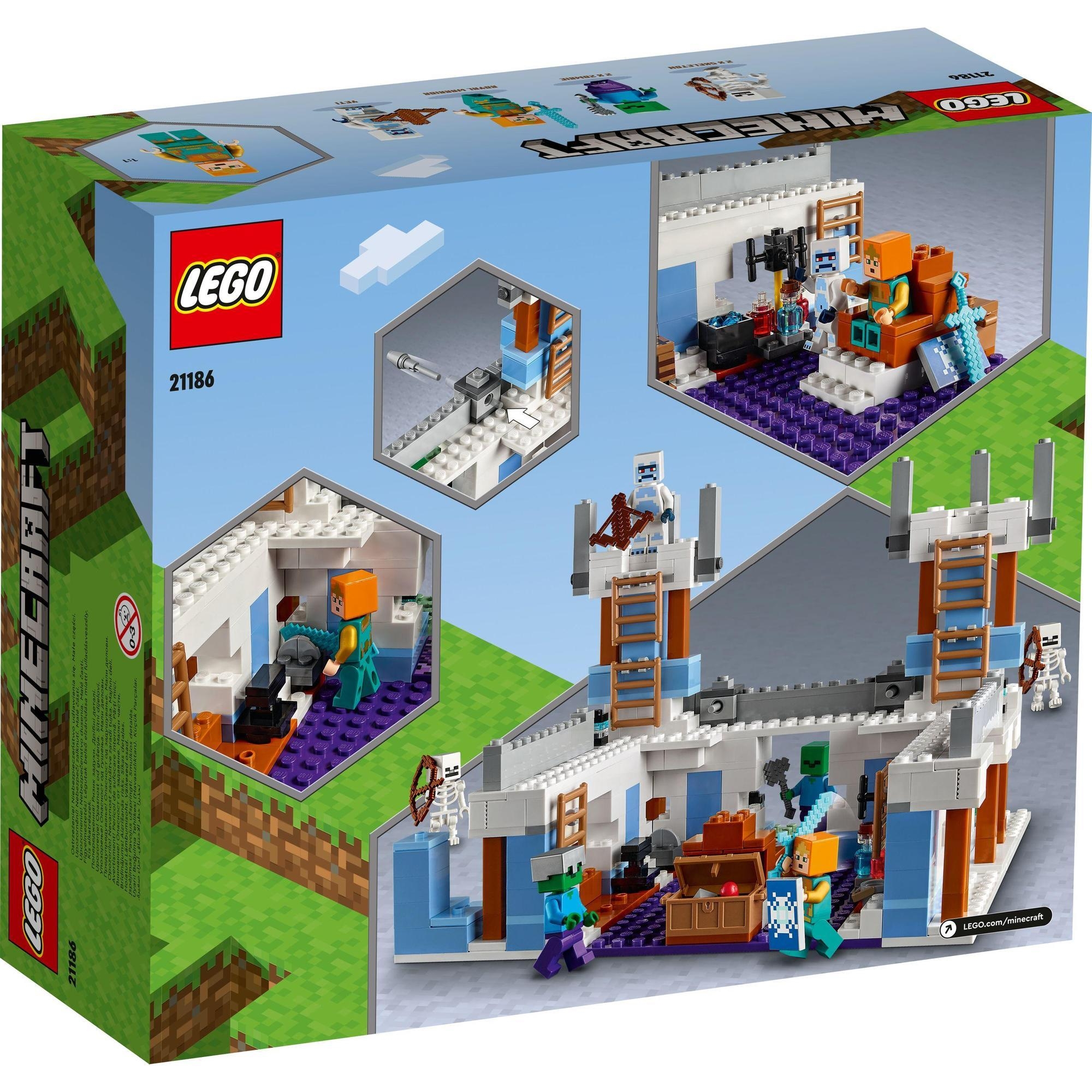 LEGO Minecraft 21186 Pháo Đài Băng (499 chi tiết)