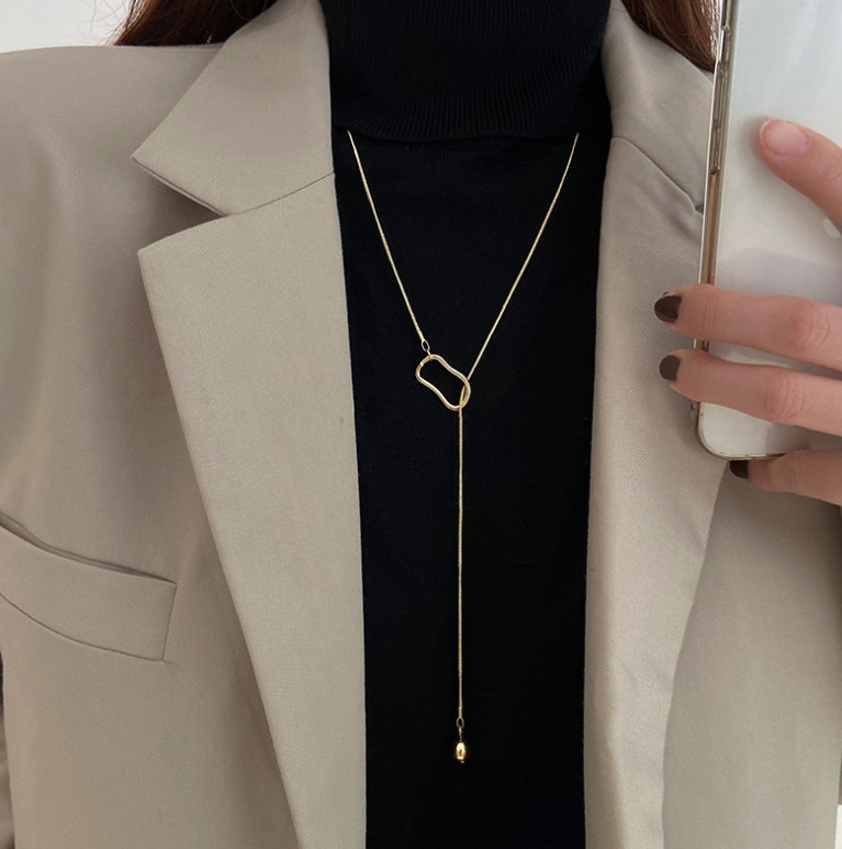 Dây Chuyền Dáng Dài Kiểu Chữ Y Titan Không Han Rỉ TT4547