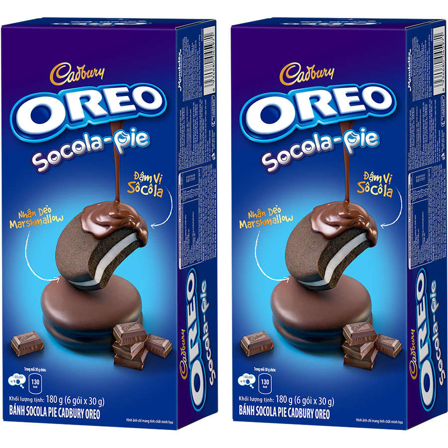 Combo 2 Hộp Bánh OREO Socola Pie 2x180g