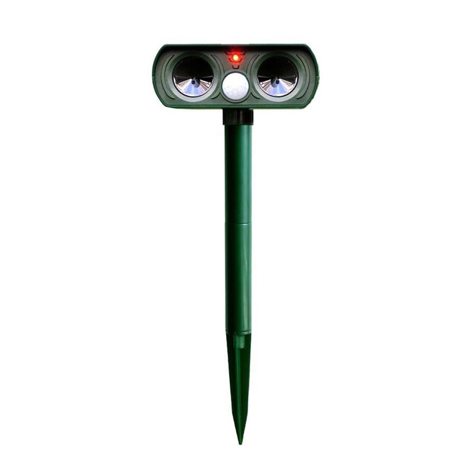 Máy đuổi sâu bọ, động vật đặt ngoài trời bằng sóng siêu âm tần số 25-61KHz sử dụng năng lượng mặt trời,không thấm nước