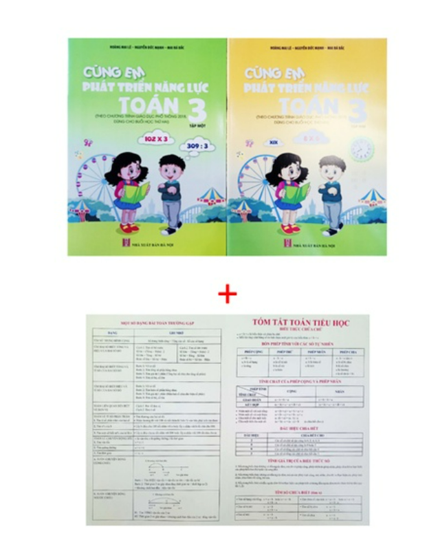 Sách - Combo Cùng em phát triển năng lực Toán 3 - tập 1 + 2 theo chương trình giáo dục phổ thông 2018
