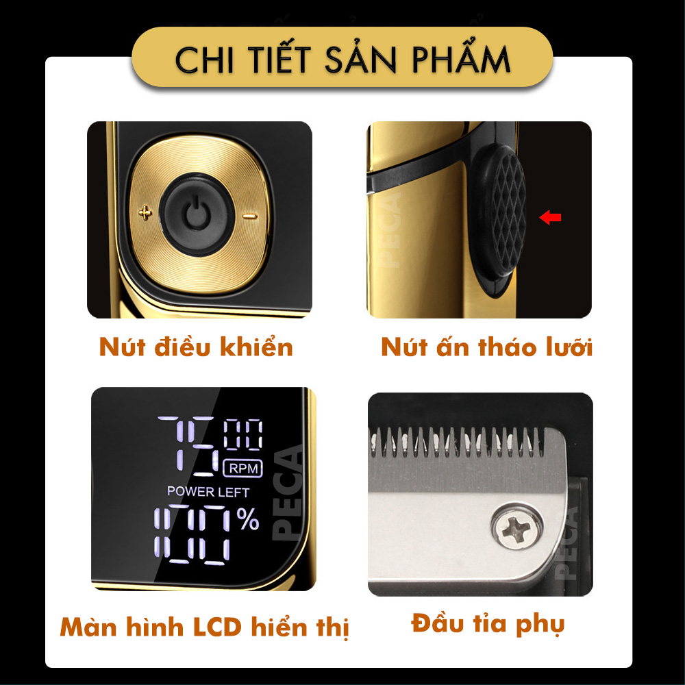 Máy cạo râu không dây KM-2028 màn hình LCD phân phối chính hãng