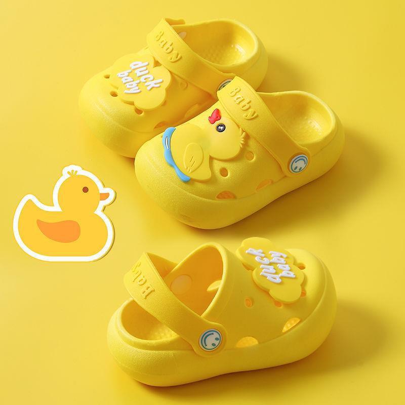 Dép sục trẻ em cho bé trai bé gái từ 1-5 tuổi [DUCK BABY] hình thú ngộ nghĩnh đi siêu êm LUCKY SHOES VN - H000006DUCK - 23/24