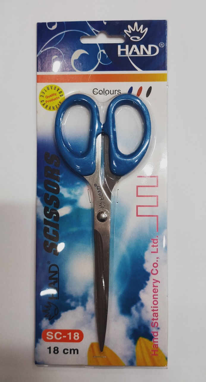 Kéo Văn Phòng 18 cm SC-18 (Giao Màu Ngẫu Nhiên Màu Xanh Nước Biển/ Màu Đen)