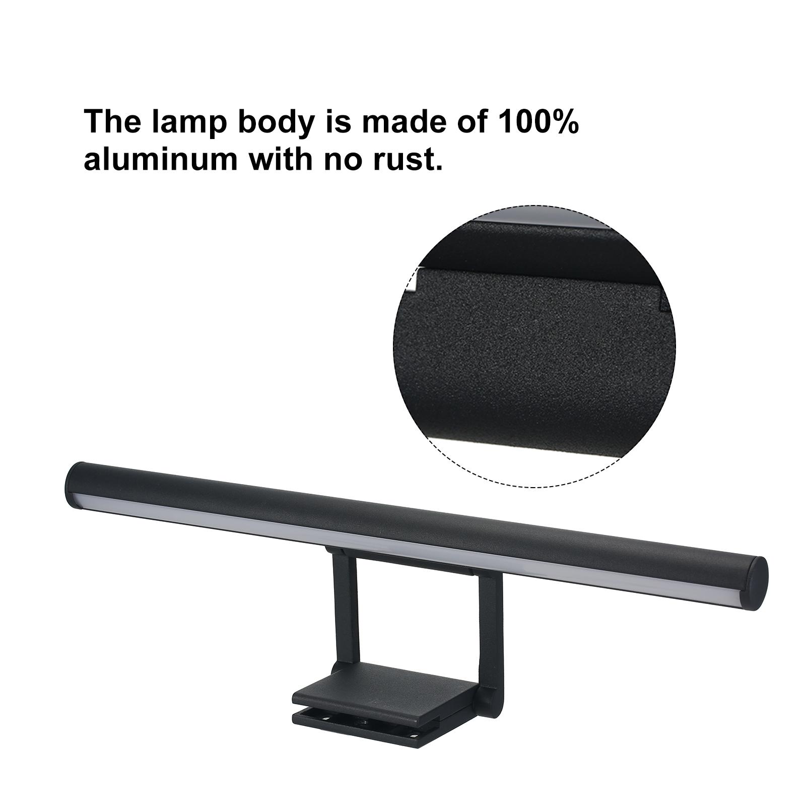 PMD-2-050 LED Desk Lamp USB Computer Monitor Screen Light Eye Protect Dimmable Table Lamp Bar Home Office Clamp