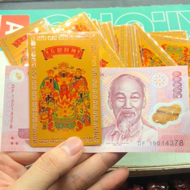 Ngũ Lộ Thần Tài Phù - Set 50 tấm