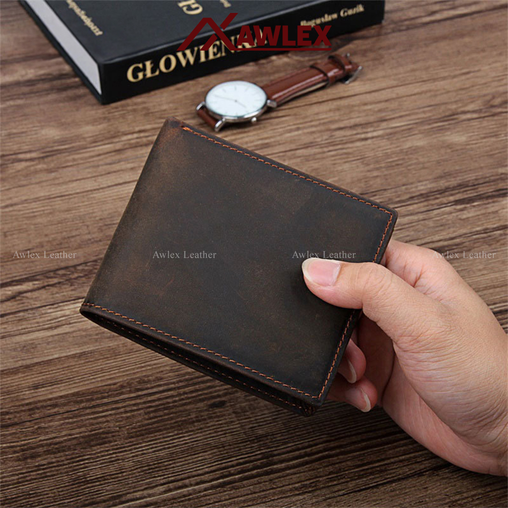 Ví nam, bóp nam da bò sáp A0005