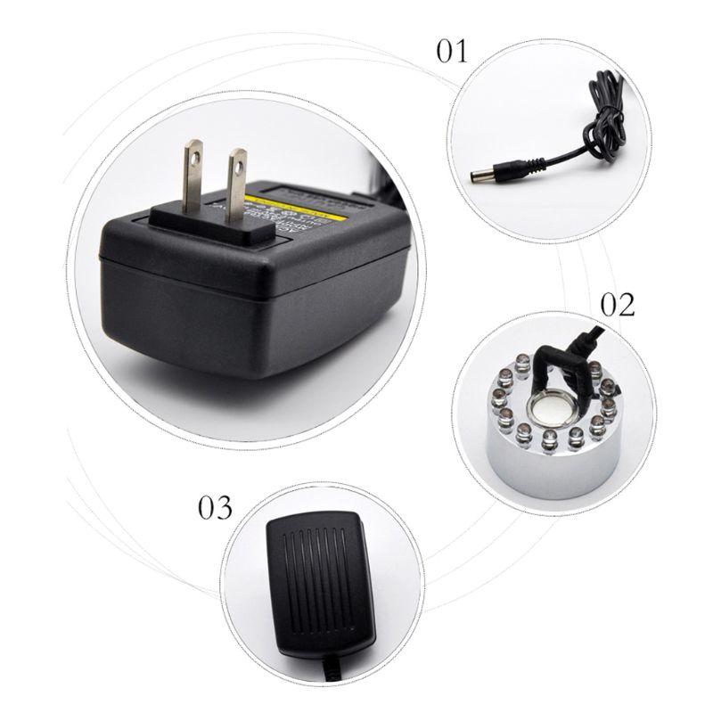 Siêu Âm Phun Sương Tạo Máy Phát Điện Phun Sương Tạo Ẩm Hình Ếch Con Máy Xông Khí Dung Vòi Phun Nước Ao 12 LED Atomizer Máy Tạo Độ Ẩm Không Khí US/UK/EU/phích Cắm AU 19QE