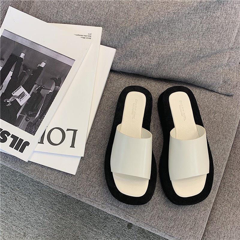 Dép SanDal Quai Ngang Quai Chéo Ullzang Hàn Quốc Đế 3cm G117