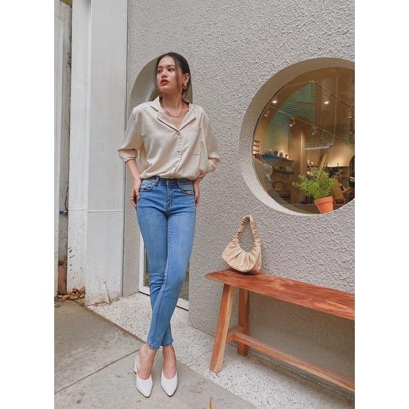 Quần jean nữ skinny co giãn 4 chiều