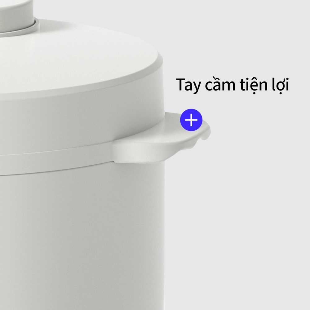 Nồi cơm điện LocknLock EJR442IVY One-switch Rice Cooker 1.5L Kèm Khay Hấp Đa Năng - Màu Ngà - Hàng Chính Hãng - JoyMall