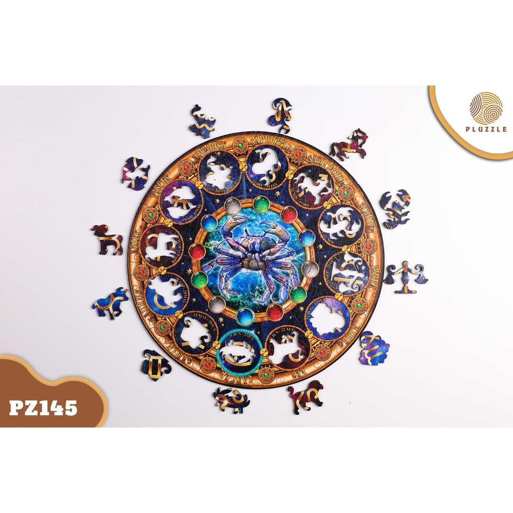 PLUZZLE Bộ xếp hình gỗ thông minh puzzle đồ chơi ghép hình 12 Cung Hoàng Đạo – Cung Cự Giải – PZ145