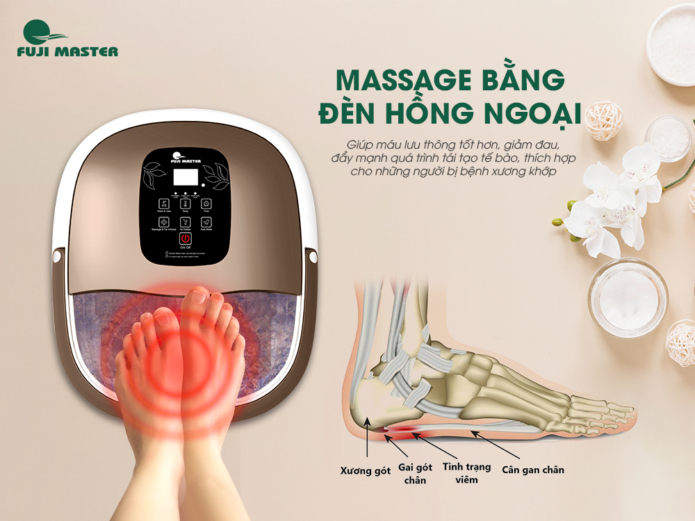 BỒN NGÂM CHÂN MASSAGE CAO CẤP FJM-2522