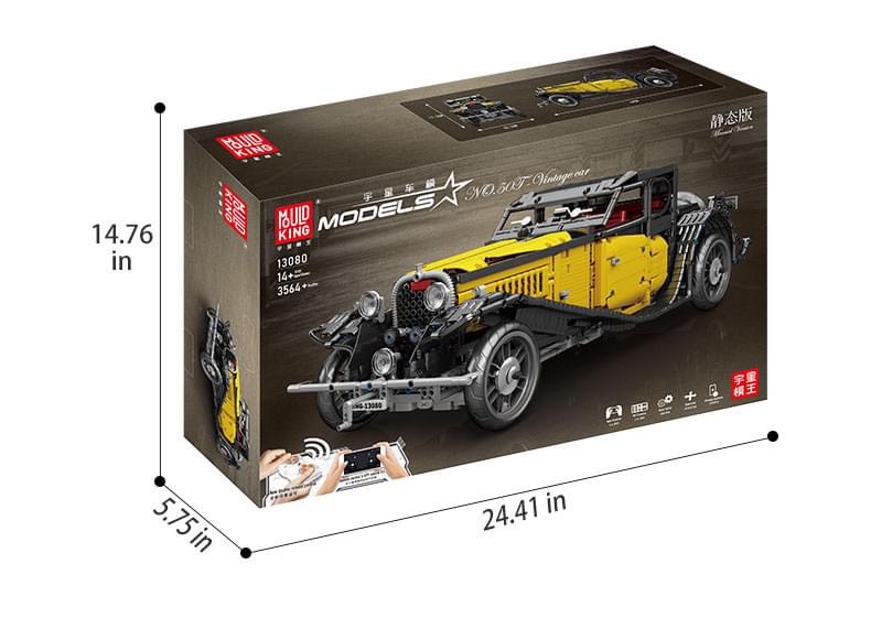 Đồ Chơi Lắp Ráp Siêu Xe Cổ Điển Bugatti 50T Tĩnh – 13080