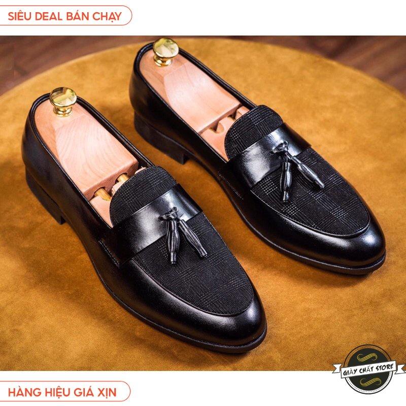 Giày tây Da nam, Giày công sở nam Đế cao 3cm - Bảo hành 12 tháng