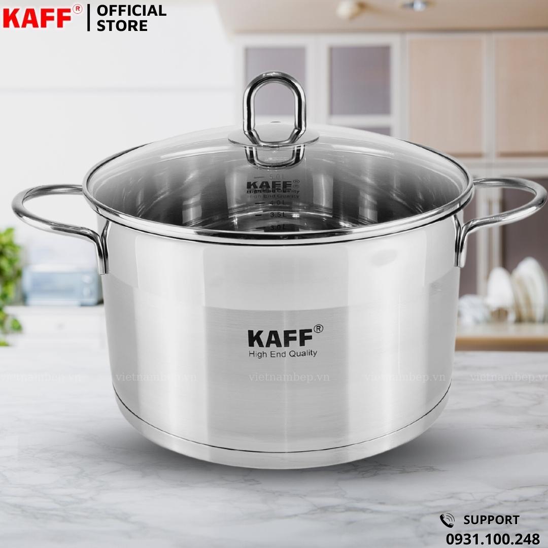 Bộ nồi chảo inox cao cấp  KAFF KF-ST09304 - Combo2- Hàng chính hãng