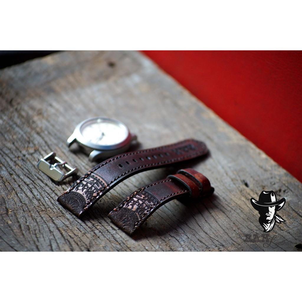 Dây đồng hồ Ram Traditional Mahogany