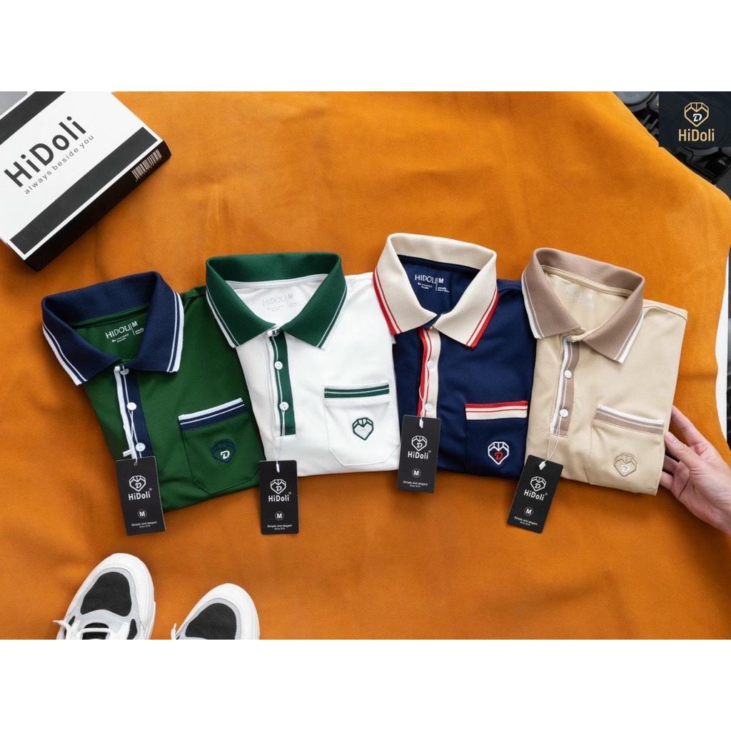 Áo polo nam viền tay chất liệu cotton cao cấp, áo thun phong cách Hàn Quốc thời trang Menswear