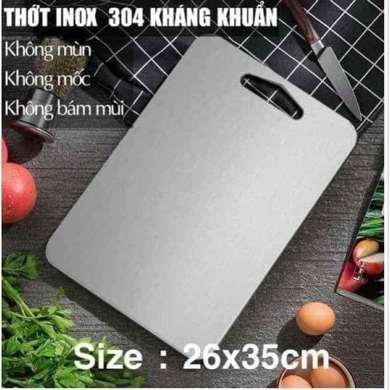 Thớt Inox 304 kháng khuẩn chống nấm mốc dễ lau rửa