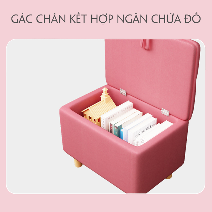 [ Nhập Khẩu ] Ghế Sofa Lười Bọc Da Cao Cấp , Sofa Lười Bọc Da Tặng Kèm Đôn Để Chân , Dễ Dàng Chuyển Thành Giường Cá Nhân