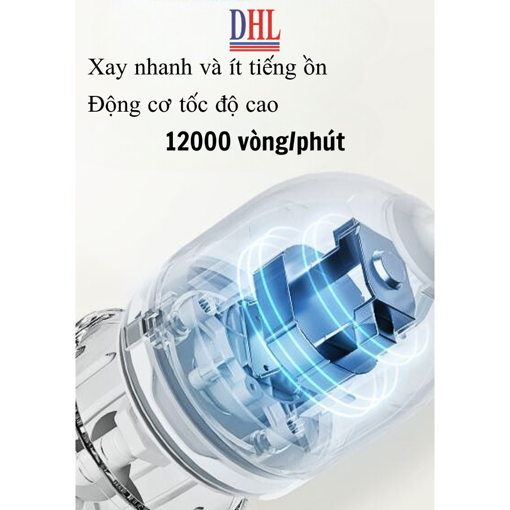 Máy xay ăn dặm 0.3L Mitomo MT-350 cho bé, công suất 200W, đa năng 6 lưỡi dao và cối thủy tinh - Hàng chính hãng