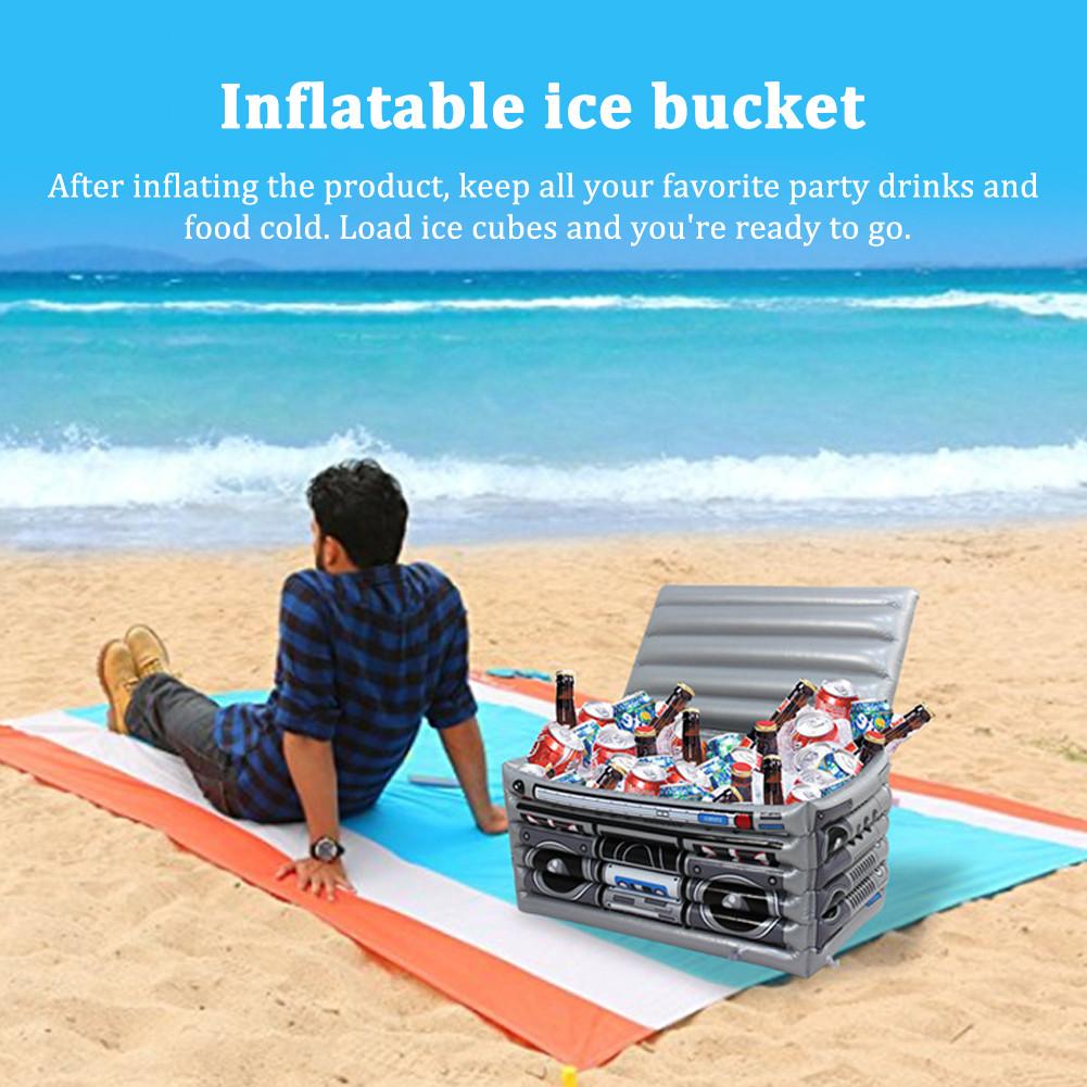 Thùng đựng đá bơm hơi du lịch Ice Bucket Floating Portable PVC