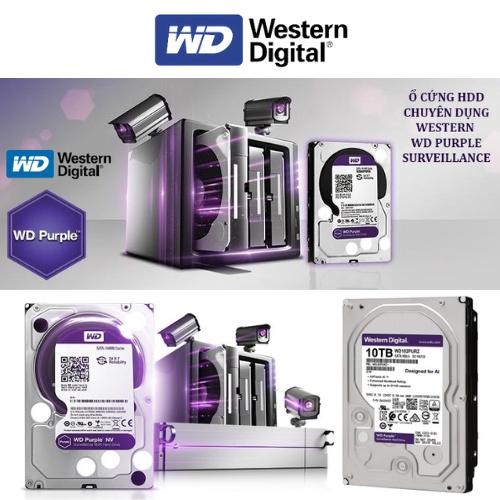 Ổ cứng HDD 1TB WD Purple WD10PURZ, Ổ cứng chuyên dụng dùng cho đầu ghi hình camera. Bảo hành 24 tháng