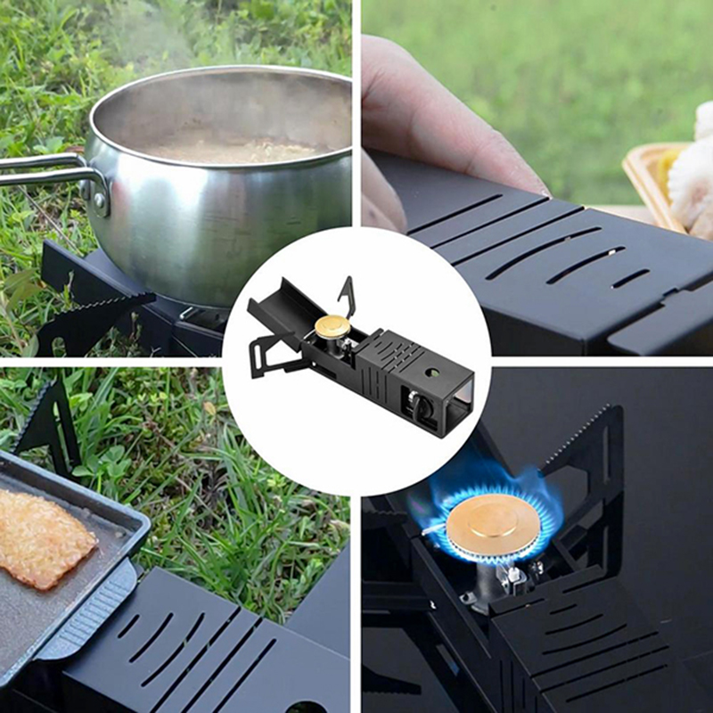 Bếp Gas Mini Di Động Cắm Trại Dã Ngoại Ngoài Trời BBQ