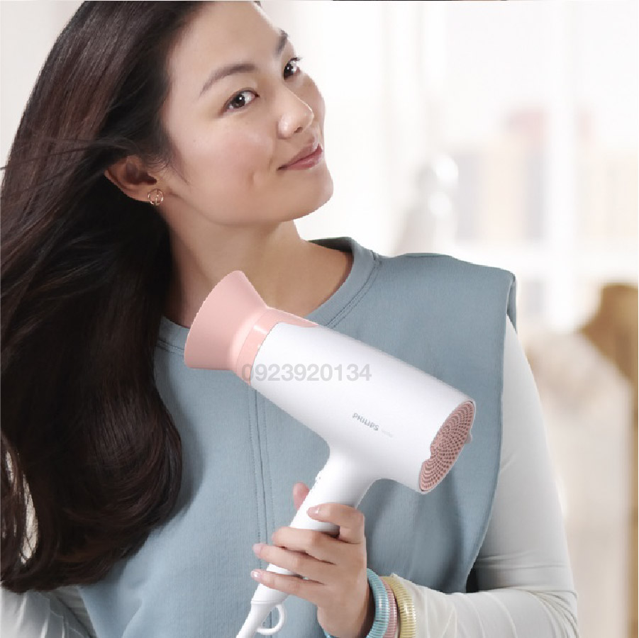 Máy sấy tóc 1600w, 3 chế độ sấy Philips BHD300/10 - Hàng chính hãng