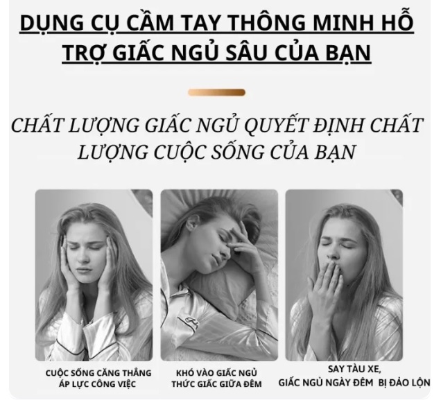Máy giúp ngủ ngon, Thiết bị hỗ trợ dễ ngủ thông minh giúp ngủ ngon, ngủ sâu hơn, cải thiện giấc ngủ