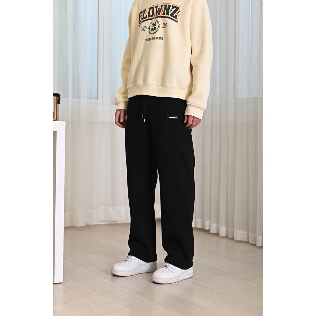 Quần nỉ bông lót lông ống rộng Basic Sweat Pants local brand unisex nam nữ