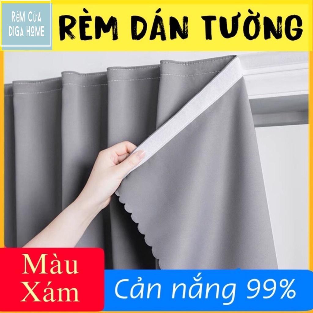 Màn Dán Cửa Sổ-Không Cần Khoan Vô Cùng Tiện Lợi, Chất Liệu Vải Cản Sáng Tốt-Nhiều Màu,Kích Thước