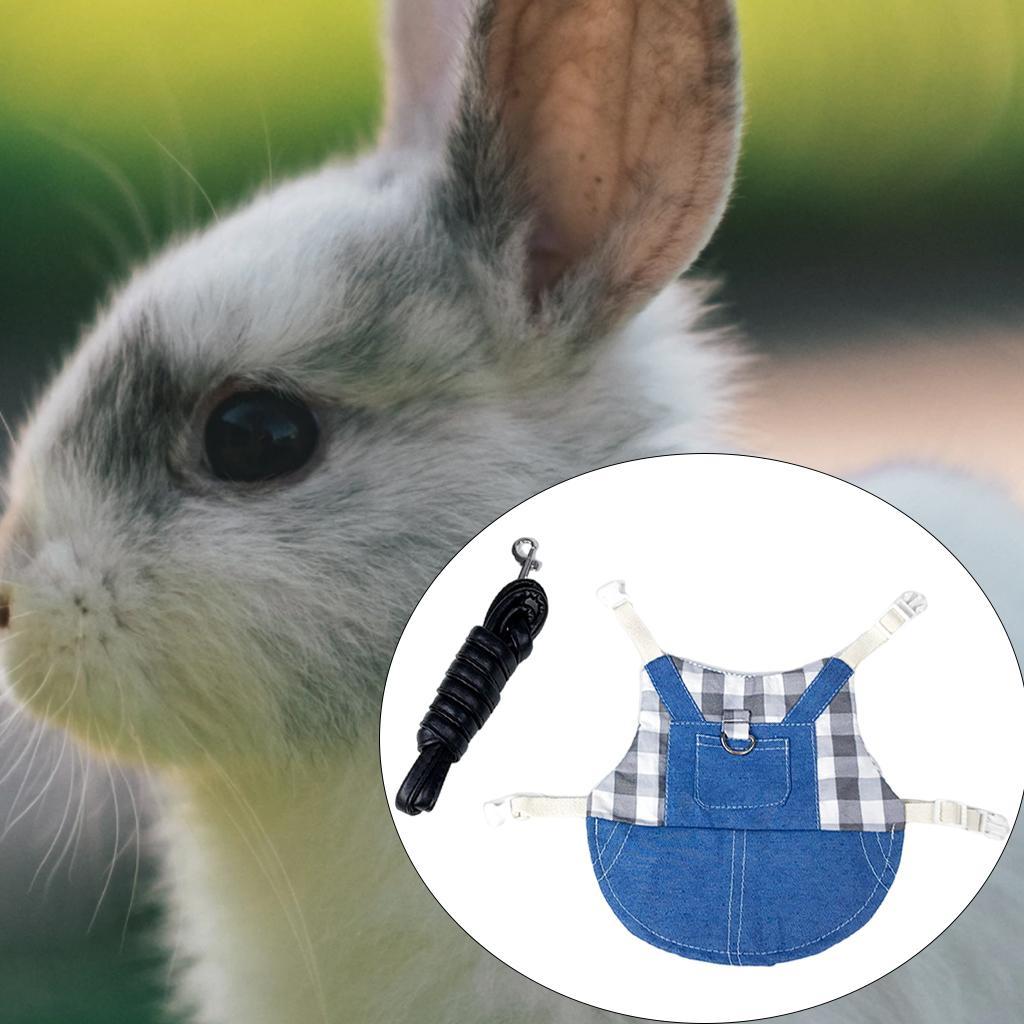 Rabbit Vest Harness Soft Breathable Jacket Coat for Walking Pet Supplies
