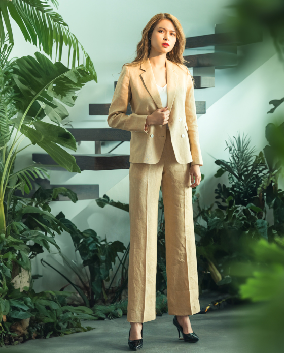 Áo Khoác Blazer Linen Mộc Lan TOP169 thời trang thiết kế Hity