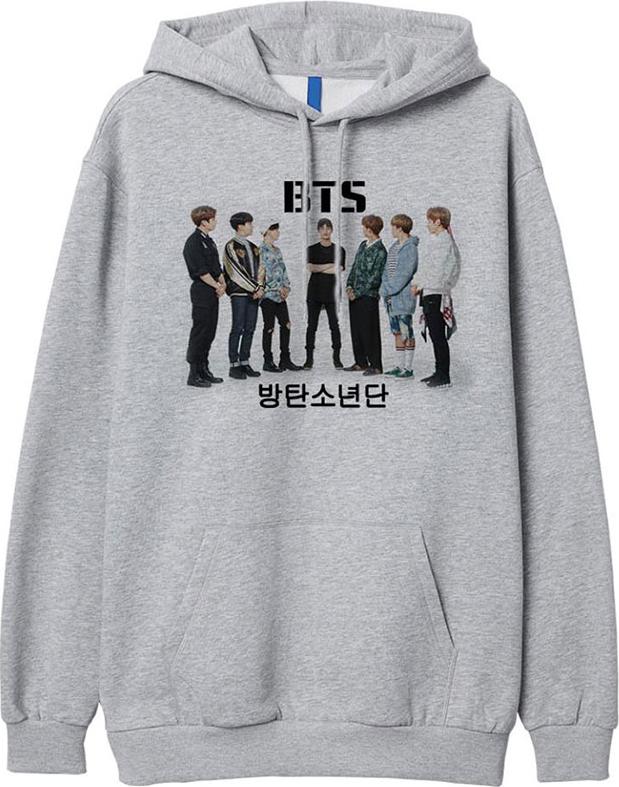 Mẫu Áo Hoodie In Ảnh Nhóm Nhạc BTS