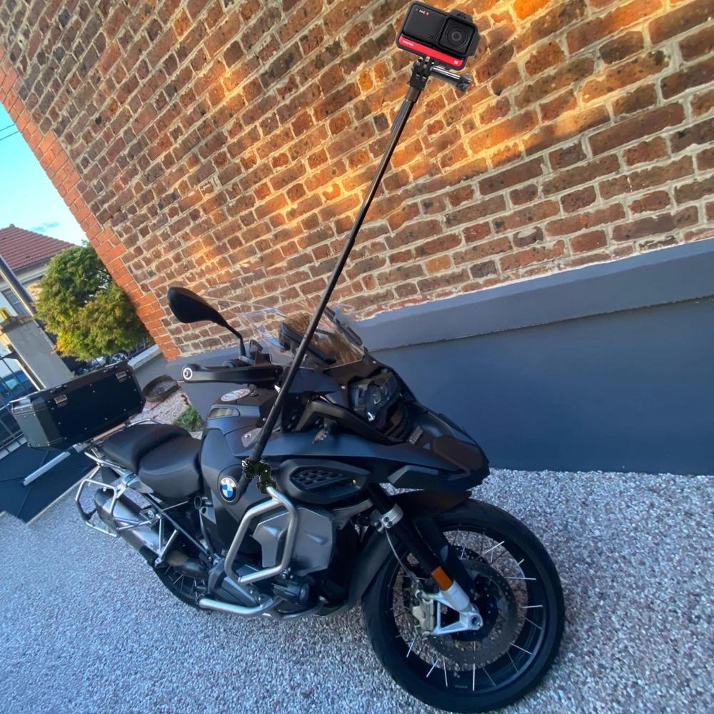 Xe máy Vô hình tay cầm vô hình gắn khung monopod cho GoPro 10 9 Insta360 One X3 RS X2 R Camera Phụ kiện xe đạp Moto