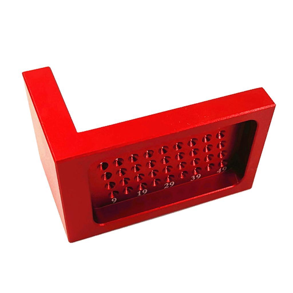 Durable Metal T-Shaped Cave Ruler Straight Guide Ruler Wood Marking Gauge