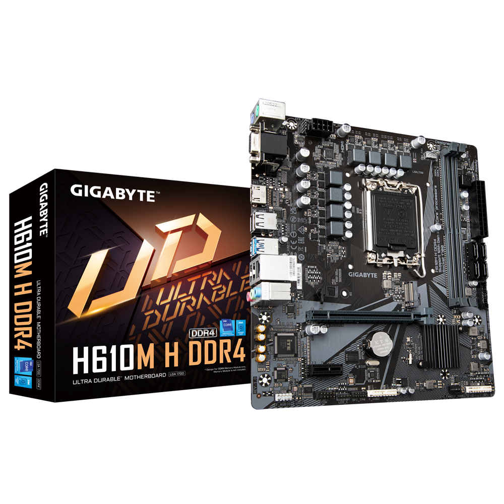 Mainboard Gigabyte H610M H Socket 1700 HDMI VGA DDR4 M2  - Hàng chính hãng Viễn Sơn phân phối