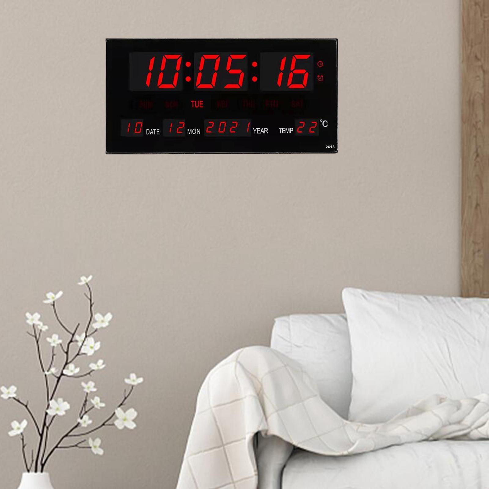 17'' LED Screen Clock 24H Time  US