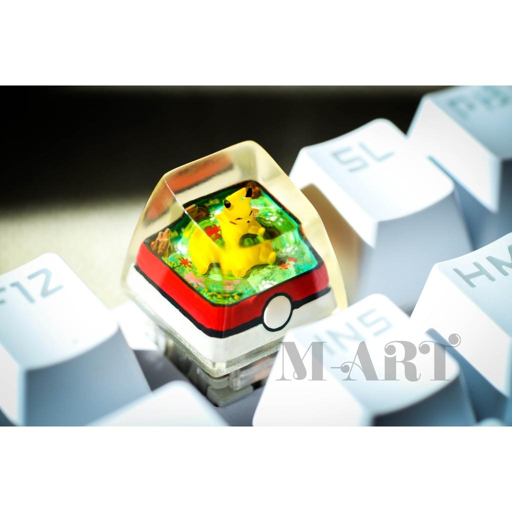 Nút dành cho bàn phím cơ resin Pokemon Pikachu siêu dễ thương - Pikachu Pokemon Keycaps