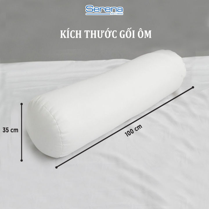 Ruột Gối Ôm Lông Vũ SERENA Cao Cấp - Cái Ruột Gối Đôi Ôm Dài Nằm Ngủ Lông Vũ 35 x 100 Khách Sạn 5 Sao Cao Cấp