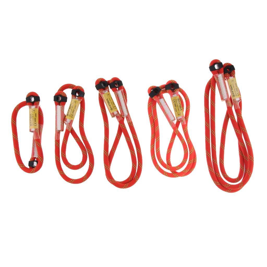 Outdoor Rock Climbing Nylon Pre-sewn Eye-to-Eye Prusik Loop Rope Lanyard 60cm