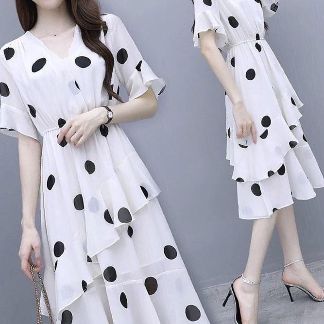 ĐẦM VOAN LỤA CHẤM BI SANG CHẢNH DÀNH CHO QUÝ PHU NHÂN