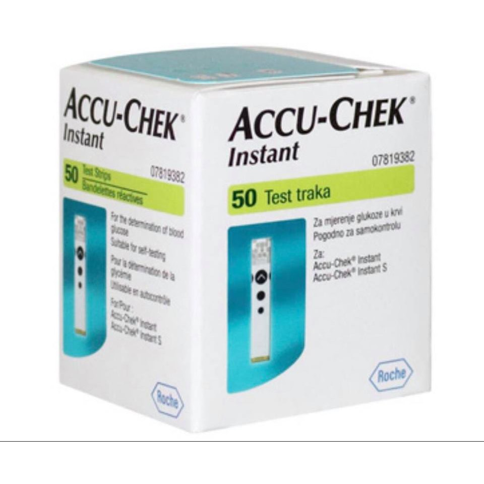 Hộp 50 que thử đường Accu Chek Instant