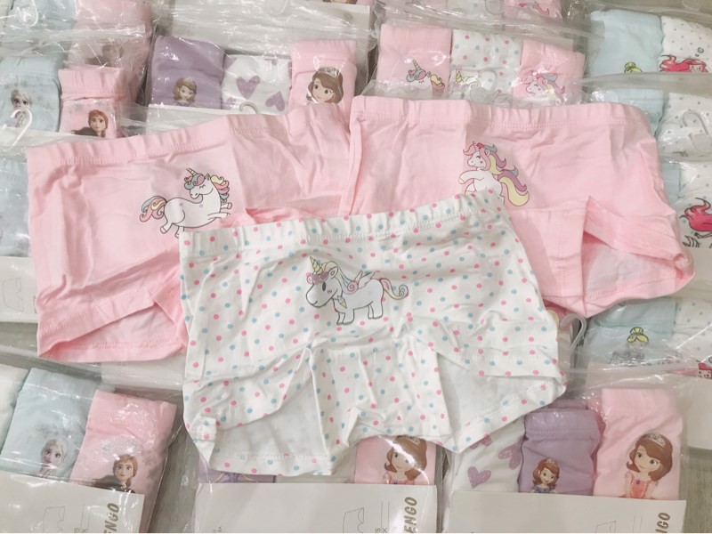 Quần chip đùi teengo cho bé gái - set 3c