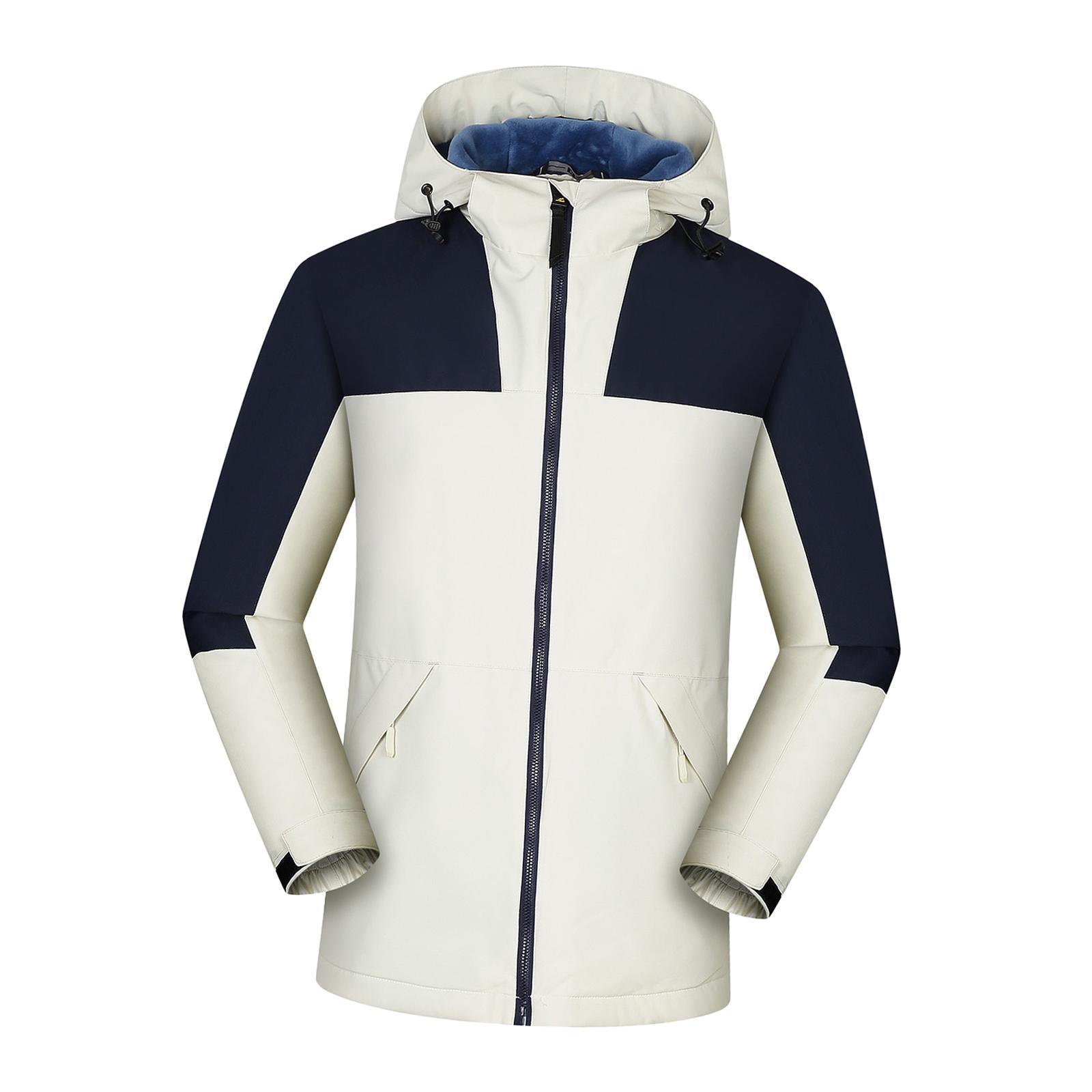 Women Hooded Softshell Jacket Hiking Jacket with Pockets for Skiing Cycling