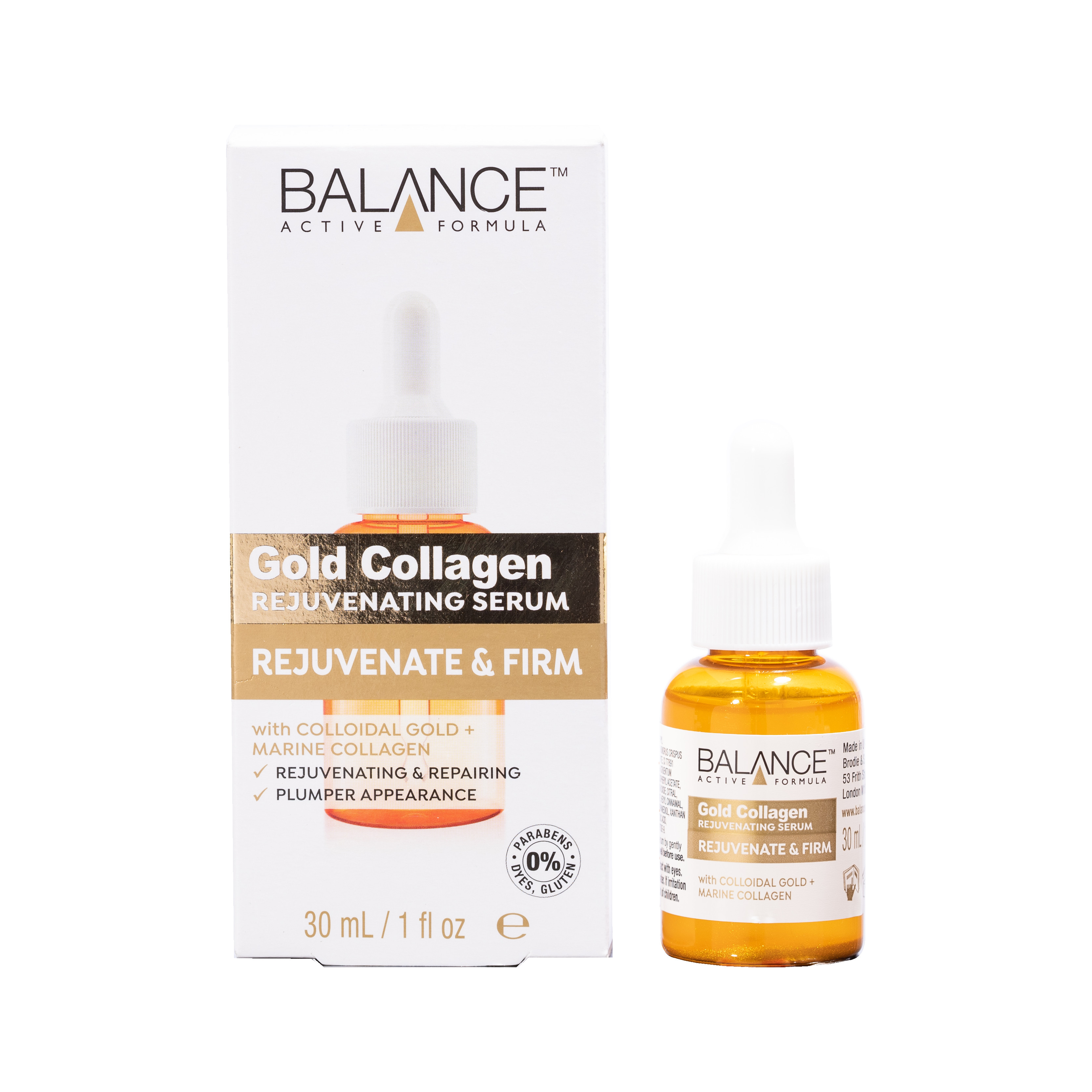 Serum Gold Collagen Balance Active Formula Căng Bóng Làn Da, Chống Lão Hóa, làm sáng da 30ml, hàng chính hãng