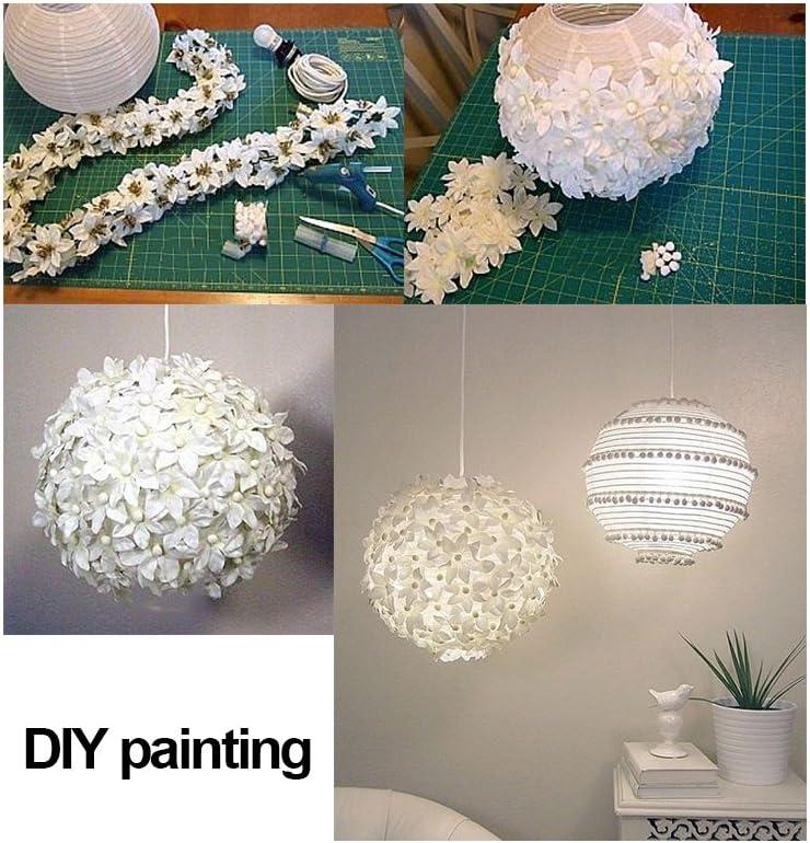 12 CÁI 6 " Trang trí đèn g giấy trắng tròn cho bữa tiệc sinh nhật đám cưới Giáng sinh